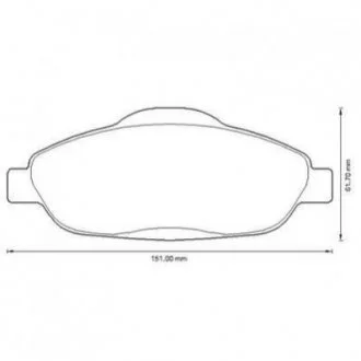Гальмівні колодки, дискові Jurid 573241JC