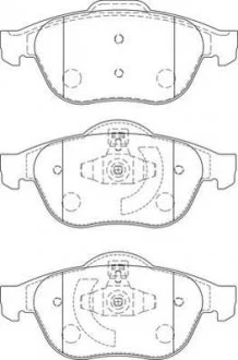 Комплект тормозных колодок, дисковый тормоз Jurid 573245J