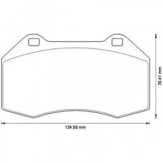 Комплект тормозных колодок, дисковый тормоз Jurid 573253J