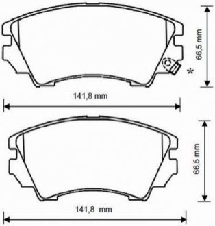 OPEL Тормозные колодки передн.Astra J,Insignia 08-,Zafira,Saab Jurid 573270J