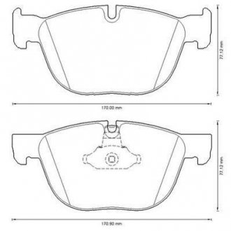 Колодка торм. диск. BMW X5, X6 передн. Jurid 573300J
