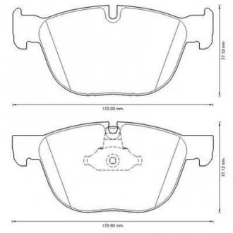 Гальмівні колодки пер. BMW X5/X6 07- (ATE) Jurid 573300J