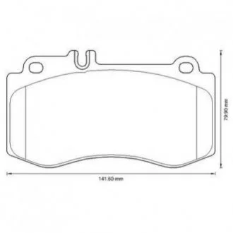 DB Тормозные колодки передн.W212 09- Jurid 573344J