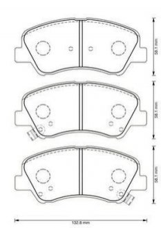 HYUNDAI Тормозные колодки передн.Accent 10-, KIA Rio III Jurid 573368J