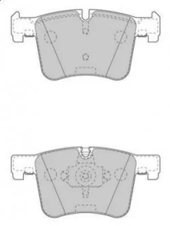 Гальмівні колодки пер. BMW 1/2/3/4/X3/X4 10- Jurid 573432J