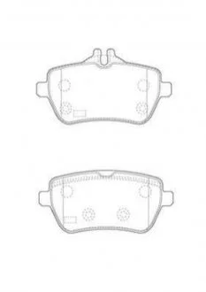DB Колодки тормозные задн. W222 S-Class 13- Jurid 573451J