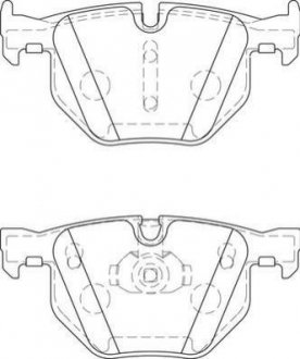 Тормозные колодки задн. BMW E90 E60 E70 2,0-3,0 Jurid 573744J