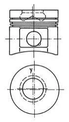 Поршень KOLBENSCHMIDT 40 073 600 (фото 1)