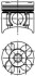 Поршень в комплекте на 1 цилиндр, 2-й ремонт (+0,50) KOLBENSCHMIDT 40392620 (фото 1)