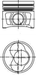 Поршень двигуна 1-2 циліндри VAG Ø81.26 KOLBENSCHMIDT 40408610