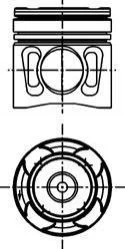 Поршень KOLBENSCHMIDT 40 595 601