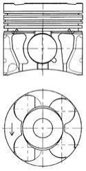 Поршень KOLBENSCHMIDT 41 071 620