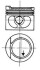 Поршень в комплекті на 1 циліндр, 2-й ремонт (+0,50) KOLBENSCHMIDT 93872620 (фото 1)
