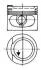 Поршень, комплект AUDI 1,8 -00 KOLBENSCHMIDT 93928610 (фото 1)