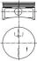 Поршень в комплекті на 1 циліндр, 2-й ремонт (+0,50) KOLBENSCHMIDT 99 741 610 (фото 1)