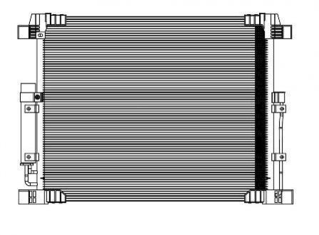 Радіатор кондиціонера (без ресиверу) Infiniti FX35/QX70 (08-) LUZAR LRAC 14F0A