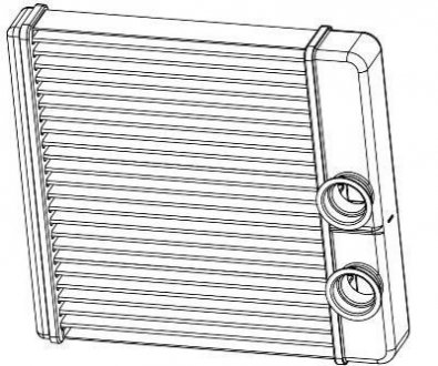 Радиатор отопителя 2190 ГРАНТА (15-) (тип KDAC) (алюм) LUZAR LRh 0194