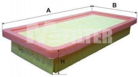 Фильтр воздушный Corolla/Rav 4 1.6-2.0 -05 MFilter M-FILTER K 169