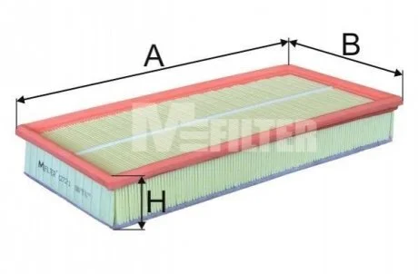 Фільтр повітряний 1.9TDI Golf 99-06/Octavia 03-05 (з прослойкою) MFILTER M-FILTER K 272/1