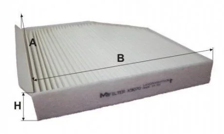 Фільтр салону Audi A4/A5 07-/Q5 08- (вугільний) MFILTER M-FILTER K 9070