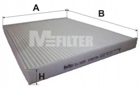 Фільтр салону Grand Vitara 1.6-3.2 05- MFILTER K 9078 M-FILTER K9078