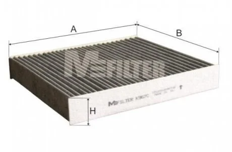 Фільтр салону Focus II/Volvo S40 04- (вугільний) MFILTER M-FILTER K 967C
