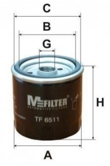 Фільтр масляний MFILTER M-FILTER TF6511