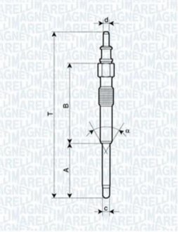 Свеча накала Smart [] MAGNETI MARELLI 062900042304