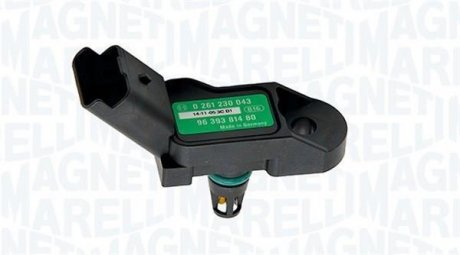 Датчик тиску у впускному колекторі (4 pin) CITROEN BERLINGO, BERLINGO MULTISPACE, BERLINGO/MINIVAN, C2, C3 I, C3 II, C3 PLURIEL, C4, C4 GRAND PICASSO I, C4 I, C4 PICASSO I, C5 II 1.1-2.2 04.93- MAGNETI MARELLI 215810009700