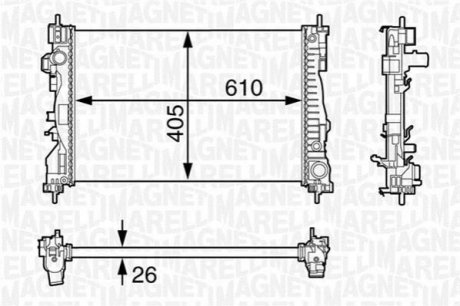 Радіатор MAGNETI MARELLI 350213129700