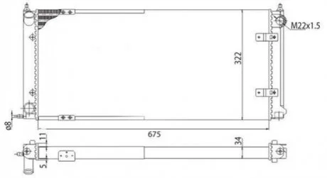 BMQ272 Радиатор охлаждения двигателя MAGNETI MARELLI 350213272003 (фото 1)