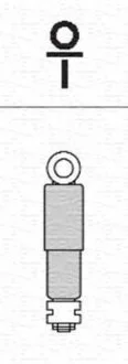 Амортизатор задн Лів/Прав OPEL ASTRA F, ASTRA F CLASSIC, ASTRA F/KOMBI, KADETT D, KADETT E 1.2-2.0 08.79-01.05 MAGNETI MARELLI 351886070000