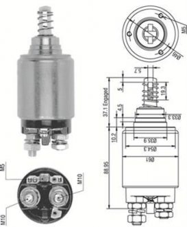 Втягивающее реле стартера OPEL KHD CASE STEYR [] MAGNETI MARELLI 940113050252