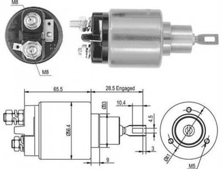 Втягивающее реле стартера VW OPEL SEAT SKODA [] MAGNETI MARELLI 940113050435