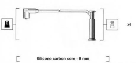 Комплект проводів запалення MAGNETI MARELLI 941185340786