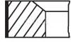 Комплект колец на поршень MAHLE MAHLE / KNECHT 01570N2