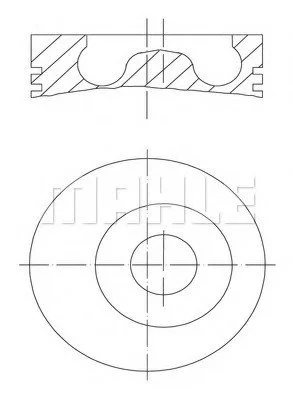 Поршень MAHLE / KNECHT 0160201 (фото 1)
