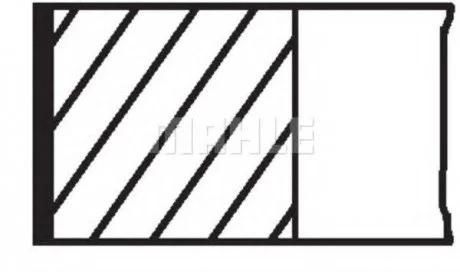 Кольца Renault 80mm+0,50mm 2X2X3 4CYL MAHLE / KNECHT 021 93 V2