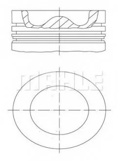 Поршень VOLVO FH12 D12A 131.0 MAHLE MAHLE / KNECHT 038 43 00 (фото 1)