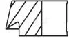 Кільця поршневі BMW 3 (E46)/5 (E39/E60) 2.5i (M54) 00-05 (84.25mm/+0.25) (1.2-1.5-2) MAHLE / KNECHT 083 20 N1 (фото 2)