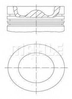 Поршень з поршневими кільцями D =108.0 DEUTZ BF 4M1013/6M1013 MH MAHLE / KNECHT 099 99 00