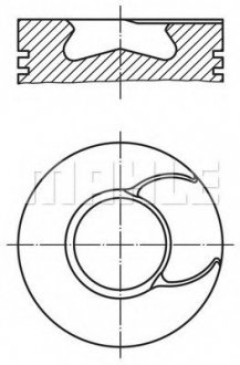 Поршень DAF MAHLE MAHLE / KNECHT 213 66 00