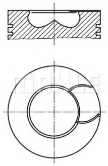 Поршень. DAF MAHLE MAHLE / KNECHT 213 70 00