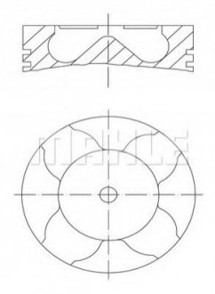 Поршень MAN MH MAHLE / KNECHT 229 12 00 (фото 1)