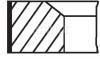 Кільця поршневі,комплект MAHLE MAHLE / KNECHT 681 RS 00105 0N0 (фото 1)