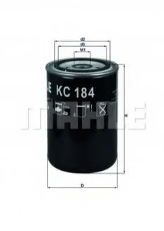 Фільтр палива KNECHT MAHLE / KNECHT KC184