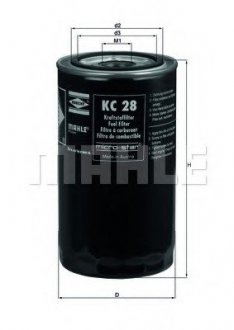 Фільтр палива MAHLE ORIGINAL MAHLE / KNECHT KC28