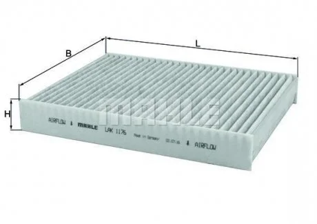 Фото 1 - фильтр, воздух во внутренном пространстве MAHLE / KNECHT LAK 1176 Фильтр, воздух во внутренном пространстве MAHLE / KNECHT LAK 1176 (фото 1)