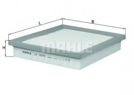 Фільтр забору повітря MAHLE ORIGINAL MAHLE / KNECHT LX2870