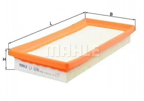 Повітряний фільтр KNECHT MAHLE / KNECHT LX 4248